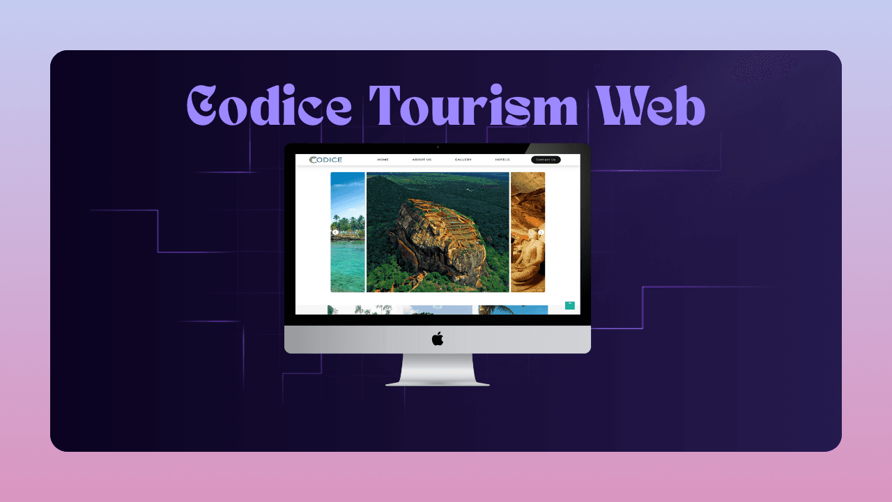 CODICE Sri Lanka Tourism Landing Page