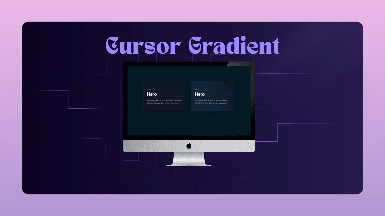 Cursor Hover Gradient Design