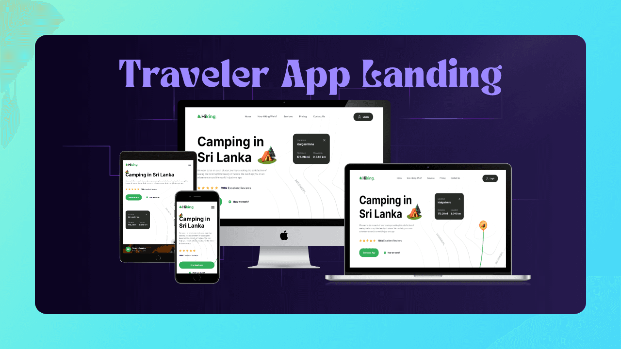 Traveler App Landing Page