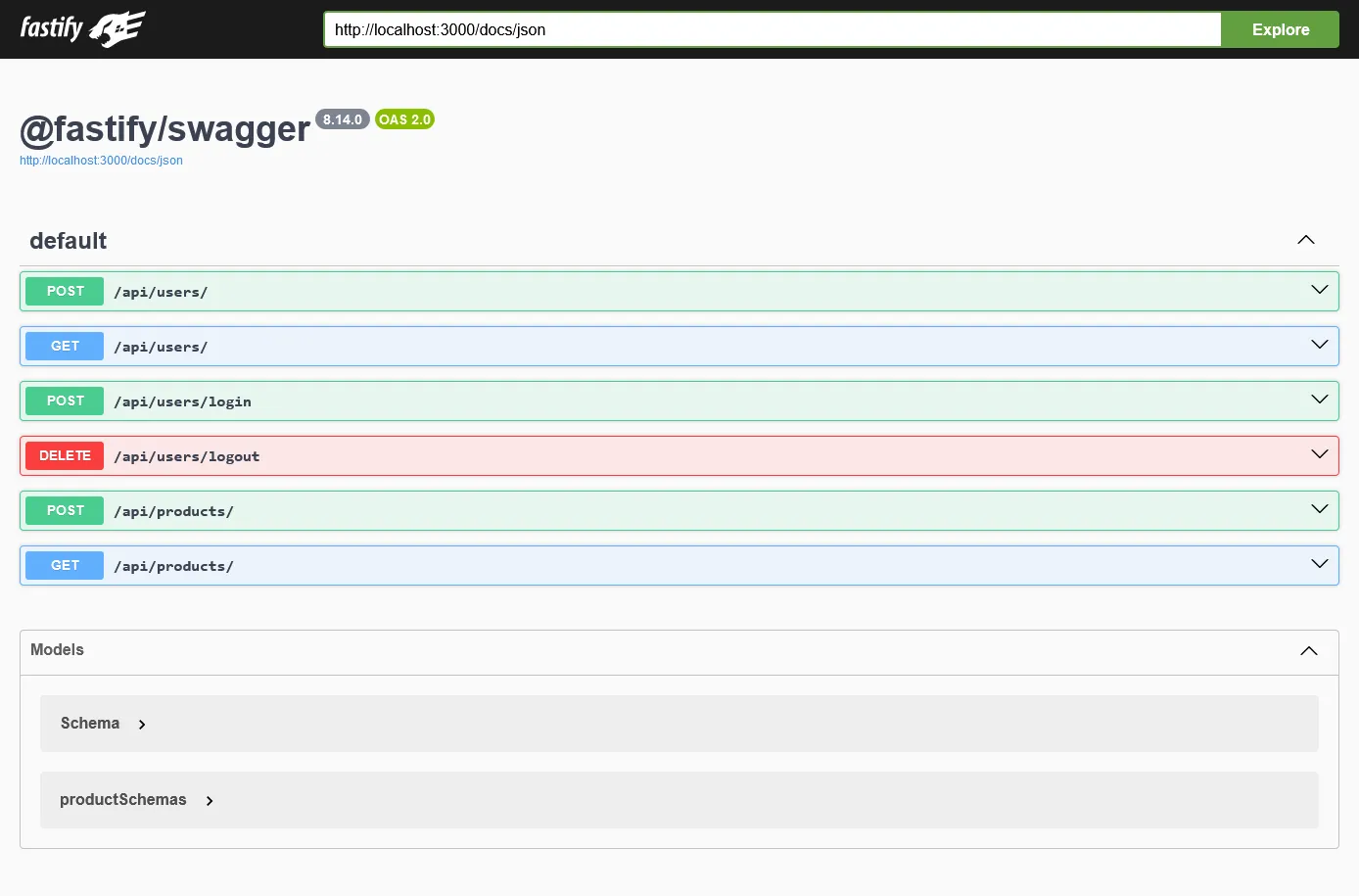 Figure 2 : Swagger UI
